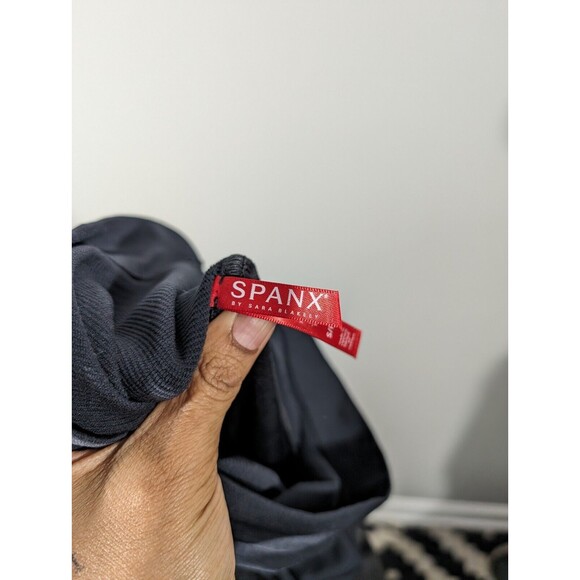 SPANX Leggings Women Small Maternity Black Faux Leather Full Panel - Picture 6 of 10